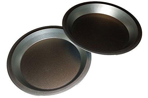 Two 9 inch Pie Pans a Heavy weight steel none stick bakeware set with even heating (Standard version) - CookCave