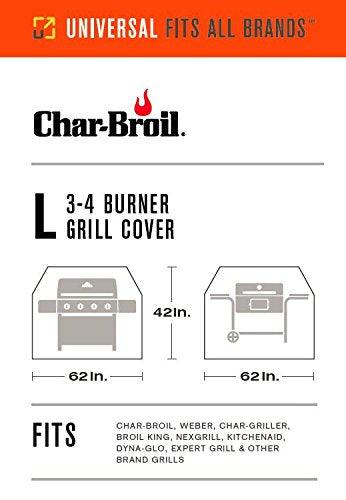 Char-Broil 3-4 Burner Large Basic Grill Cover - CookCave