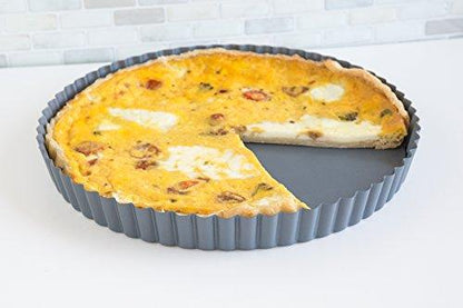 Fox Run 9.5-Inch Removable Tart, Loose Bottom Quiche Pan - CookCave