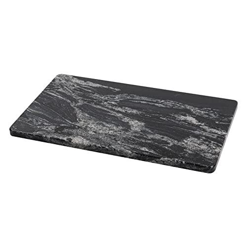 Adolif Natural Black Marble Pastry and Cutting Board, 12x20x0.7 Inch, Heavy for Dough Chocolate, Pack of 1 - CookCave
