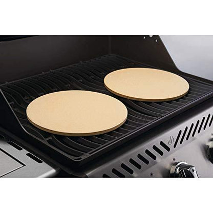 Napoleon Personal Sized Pizza Baking Stone Set - BBQ Grill Accessories, Two 10-inch Personal Pizza Baking Stones, Stone Oven Pizza, Pizzaria Results, Easy To Use, Use In BBQ Grill or Oven - CookCave