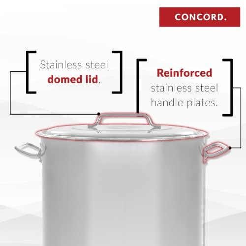 Concord Cookware Stainless Steel Stock Pot Cookware, 40-Quart - CookCave