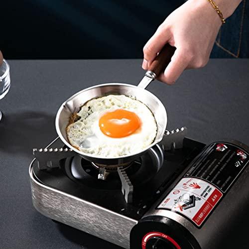 Small Egg Pan Single Egg Frying Pan 5 Stainless Steel Mini Pan Nonstick Egg Pastry Pan with Stay Cool Handle Mini Fry Pan Kitchen Mini Metal Skillet Non Stick Skillet - CookCave