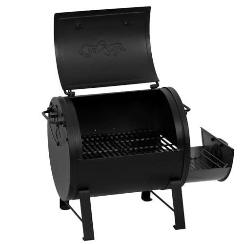 Char-Griller E82424 Smoker Side Fire Box Portable Charcoal Grill, Black - CookCave