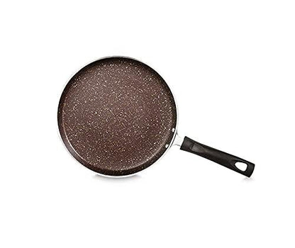 Shourya Trading Non Stick Dosa Pan or Roti Tawa,Big Dosa Pan Size-285 mm,Thickness 2.6mm,Non Stick Dosa Tawa,Round Griddle,Cookware pan- Color -Black - CookCave