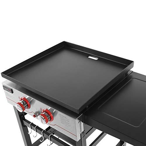 Royal Gourmet Flat Top Grill 2 Burner Outdoor Propane Gas Griddle Comal Para Tacos, Pupusas, Stove Top Grill, GB2000, Black - CookCave