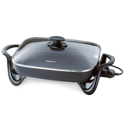 Presto 06852 16-Inch Electric Skillet with Glass Cover - CookCave