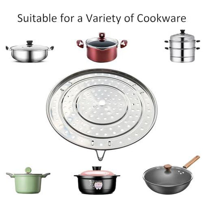 Steamer Rack, 11.81" / 30cm 304 Stainless Steel Removable Legs Multifunction Steaming Stand Holder Rack for Steamer Pot Pans - CookCave