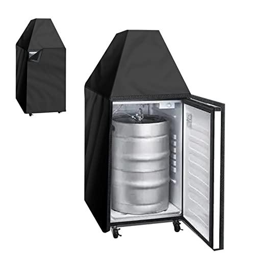 Kegerator Cover Waterproof Dust-proof Keg Beer Cooler Protection Cover Outdoor/Indoor 24.5 x 26.5 x 47 Inch - CookCave