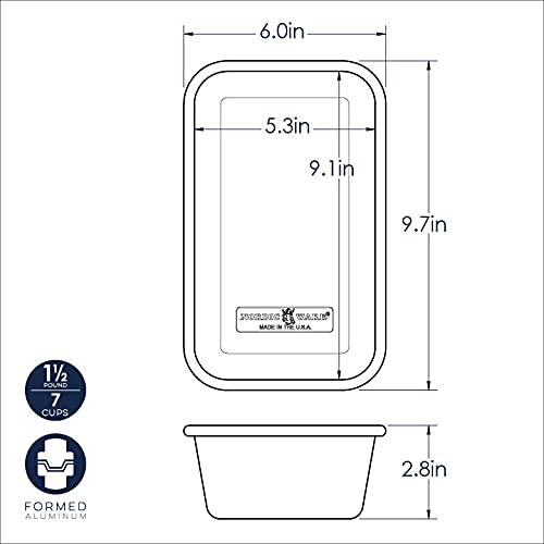 Nordic Ware Loaf Pan, 1.5 Pound, 2-Pack, Natural - CookCave