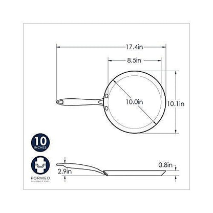 Nordic Ware Traditional French Steel Crepe Pan, 10-Inch - CookCave