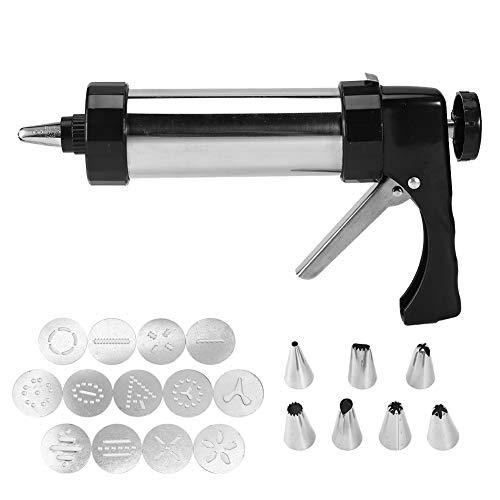 Fdit Foodgrade Baking Accessory Cookies Press Kit, Black Pastry Decorating Nozzle, Biscuits Maker Durable Cake Decorating for Bakeries and Dessert Shops Home - CookCave