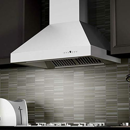 ZLINE 42" Ducted Wall Mount Range Hood in Outdoor Approved Stainless Steel (697-304-42) - CookCave