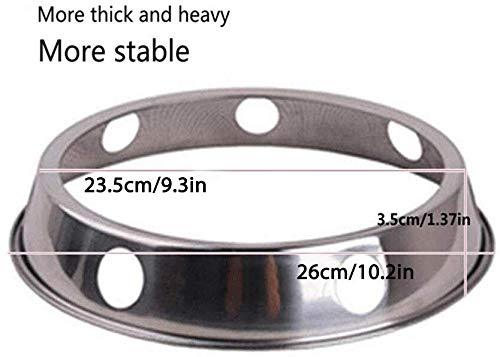 Stainless Steel Wok Ring Wok Rack 7¾-Inch and 9¾-Inch Reversible Size - CookCave
