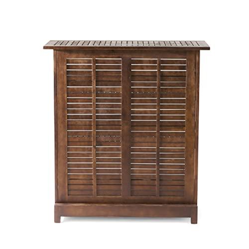 Christopher Knight Home Riviera Acacia Non-FSC KD Wood Bar, Rich Mahagony, Dimensions: 39.40”L x 16.50”W x 43.30”H - CookCave