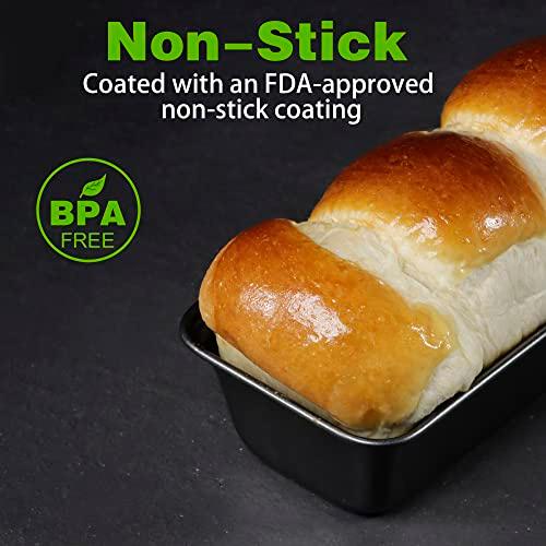 Tiawudi 6 Pack Mini Loaf Pans, Non-Stick Baking Bread Pan, Carbon Steel Bakeware - CookCave