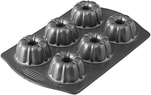 Wilton Excelle Elite Non-Stick 6-Cavity Mini Fluted Tube Baking Pan - CookCave