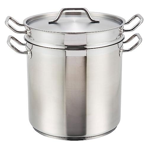 Winware Stainless DoubleBoiler, 12 Quart, stainless steel - CookCave