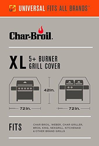 Char-Broil 5+ Burner Extra Large Rip-Stop Grill Cover - CookCave