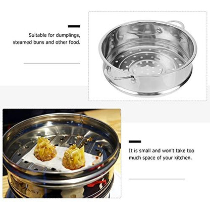 Cabilock Food Steamer Basket Stainless Steel Handles Steamer Basket with Handle Bun Steamer Grid for nstant Pot and Pressure Cooker Accessories Kitchen Restaurant Silver Diameter 16/18/ 20/ 22cm - CookCave