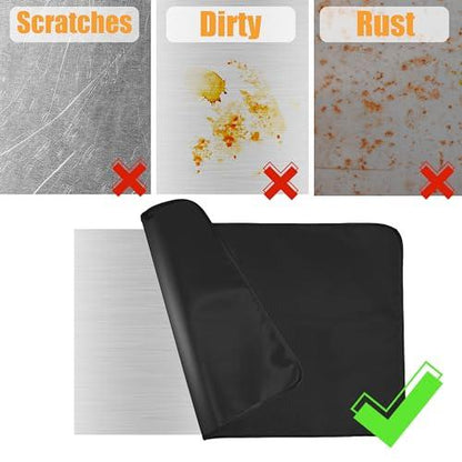 Heat Resistant Grill Mats for Outdoor Grill Fit Blackstone 17 & 22 Inch Griddle to Protect Your Prep Table and Outdoor Grill Table, Fire Proof & Water Proof & Oil Proof BBQ Mat - CookCave