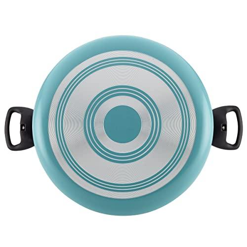 Farberware Cookware Nonstick Stockpot with Lid, 10.5 Quart, Aqua - CookCave