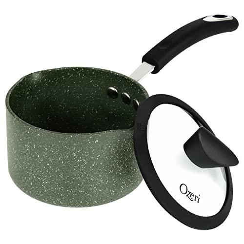 The All-In-One Stone Saucepan and Cooking Pot by Ozeri - 100% APEO, GenX, PFBS, PFOS, PFOA, NMP and NEP-Free German-Made Coating - CookCave