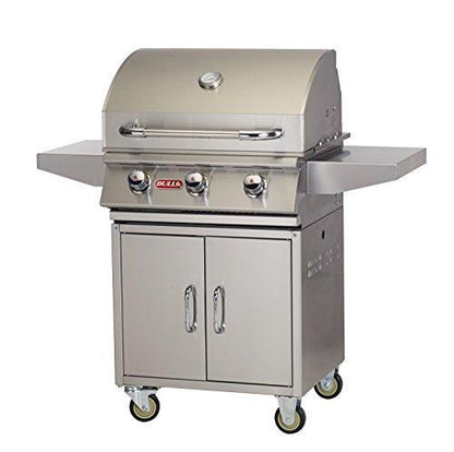 Bull 69101 Steer Cart Propane-Grills, White - CookCave