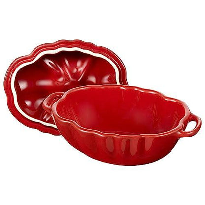 STAUB Ceramics Dutch Oven 16-oz Petite Tomato Cocotte, Cherry - CookCave