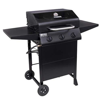 AMERICAN GOURMET 465734921 3-Burner Cart-Style Liquid Propane Gas Grill, Black - CookCave