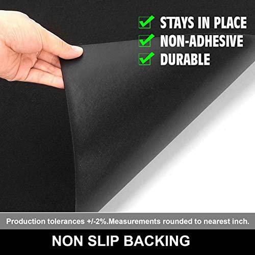 AiBOB Under Grill Mat, Premium Outdoor BBQ Mats Protect Decks and Patios, Absorbent Liquids Pad Under Grills, Reusable, Waterproof, 40x60 Black - CookCave