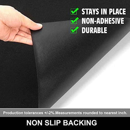 AiBOB Under Grill Mat, Premium Outdoor BBQ Mats Protect Decks and Patios, Absorbent Liquids Pad Under Grills, Reusable, Waterproof, 40x60 Black - CookCave