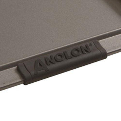 Anolon Advanced Nonstick Bakeware with Grips, Nonstick Cookie Sheet / Baking Sheet - 14 Inch x 16 Inch, Gray,54717 - CookCave