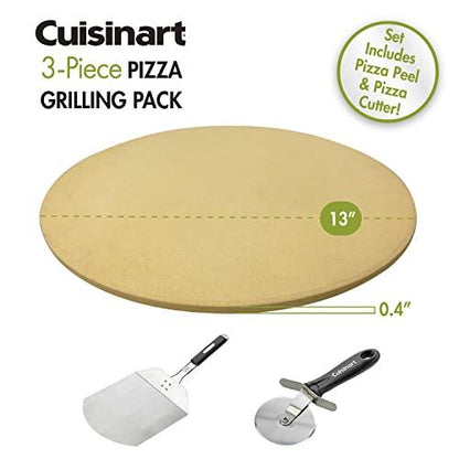 Cuisinart CPS-445, 3-Piece Pizza Grilling Set, Stainless Steel - CookCave