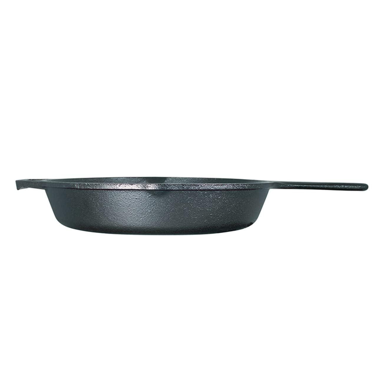 Lodge 10.25 Inch Cast Iron Pre-Seasoned Skillet – Signature Teardrop Handle - Use in the Oven, on the Stove, on the Grill, or Over a Campfire, Black - CookCave