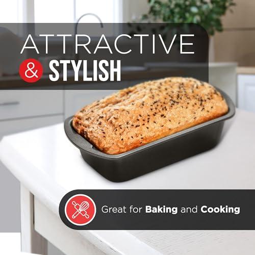 Bakken- Swiss Loaf Pan Set 4-Piece - Deluxe Nonstick Carbon Steel Bakeware for Perfect Bread and Cakes – Dishwasher Safe, Premium Pans for Home Baking - CookCave