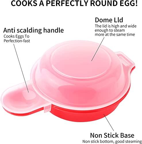 2pcs-Microwave Egg Cooker,Microwave Egg Maker,1 Minute Fast Egg Hamburg Omelet Maker Kitchen Cooking Tool - CookCave