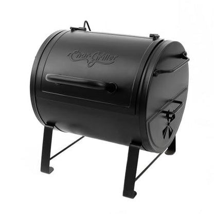 Char-Griller E82424 Smoker Side Fire Box Portable Charcoal Grill, Black - CookCave