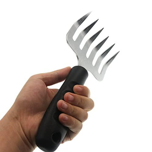Meat Shredder Claws for Shredding, Lifting Pulled Pork, Chicken, Turkey - Stainless Steel BBQ Fork - Bear Tool - CookCave
