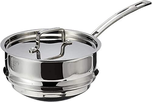 Cuisinart MCP111-20N MultiClad Pro Stainless Skillet, 20-cm, Universal Double Boiler w/Cover - CookCave