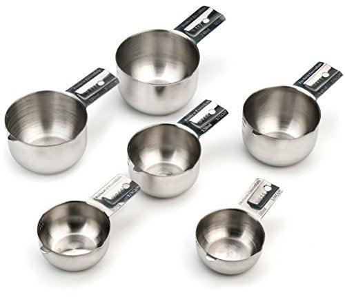 Hudson Essentials Stainless Steel Measuring Cups Set (6 Piece Set) - CookCave