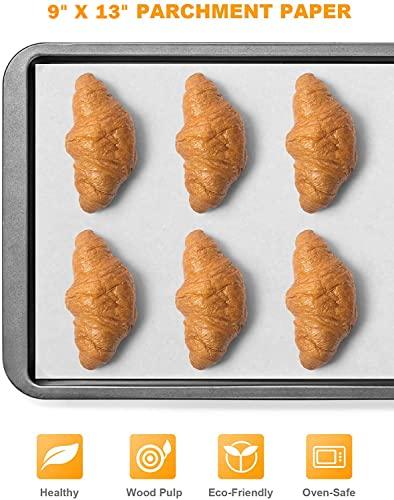 220 Pcs 9x13 In Parchment Paper Sheets, Baklicious Pre-Cut Non-Stick Parchment Baking Paper for Air Fryer, Oven, Bakeware, Steaming, Cooking Bread, Cupcake, Meat, Cookies - CookCave