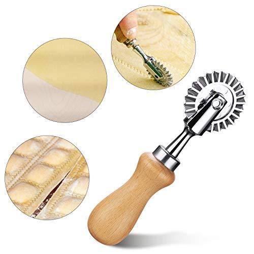 Pasta Maker Cutter Wheel - Pastry Cutter Wheel - Dough Ravioli Pizza Cutter Wheel for Home and Kitchen, 1.3" - CookCave