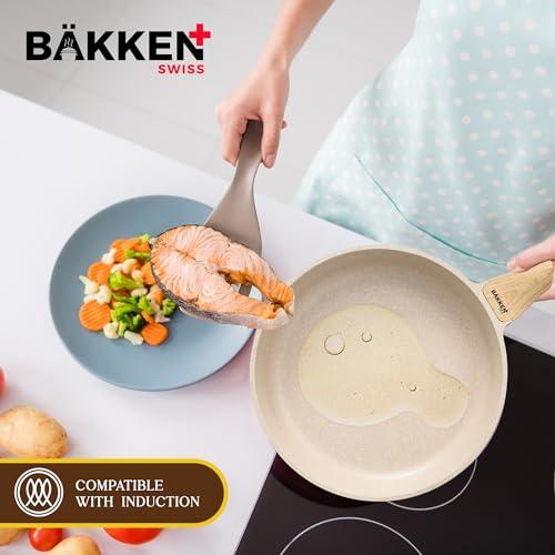 Bakken-Swiss 20-Piece Kitchen Cookware Set – Granite Non-Stick – Eco-Friendly – for All Stoves & Oven-Safe - CookCave