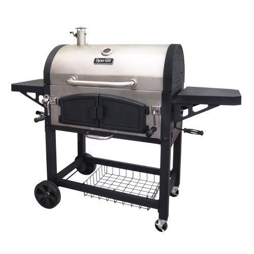 Dyna-Glo DGN576SNC-D X-Large Premium Dual Chamber Charcoal Grill - CookCave