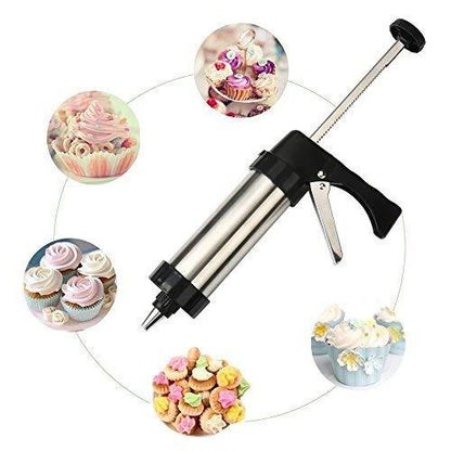 Stainless Steel Cookie Press/Icing Decorating Gun Sets for Biscuit/Cake Decoration - CookCave