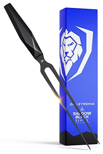 Dalstrong Meat Fork - 8.5 inch - Shadow Black Series - Black Titanium Nitride Coated - High Carbon 7CR17MOV-X Steel - Barbecue Carving Fork - Kitchen Utensils - Two Pronged Fork - NSF Certified - CookCave