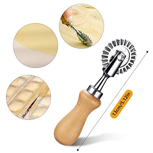 Fusiontec Pastry Wheel Cutter - Pasta Cutter Wheel - Ravioli Crimper Cutter Wheel for Home and Kitchen Use, 1.3inch - CookCave