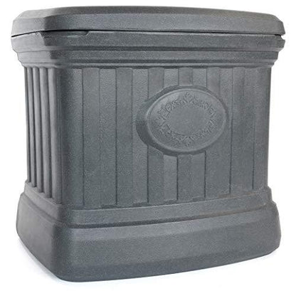 FCMP Outdoor All Weather Outdoor Salt and Sand Storage Bin, Granite Grey - CookCave