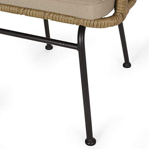 Christopher Knight Home Randy Outdoor Dining Chair Sets, Beige + Light Brown + Black - CookCave